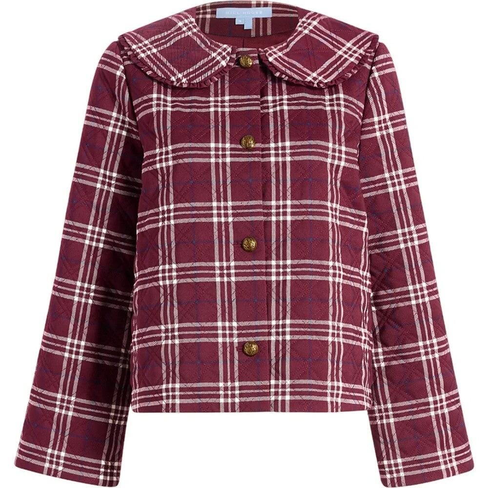 Hill House Home The Blake Plaid Bomber Jacket - M